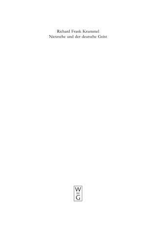 Imagen de portada: Ausbreitung und Wirkung des Nietzscheschen Werkes im deutschen Sprachraum bis zum Ende des Zweiten Weltkrieges 1st edition 9783110189865