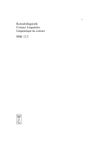 Immagine di copertina: Kontaktlinguistik / Contact Linguistics / Linguistique de contact. 2. Halbband 1st edition 9783110151541