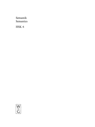 Cover image: Semantik / Semantics 1st edition 9783110126969
