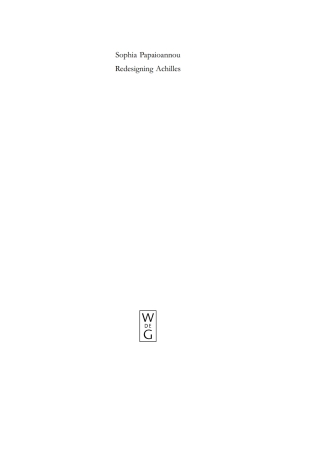 Titelbild: Redesigning Achilles 1st edition 9783110200485