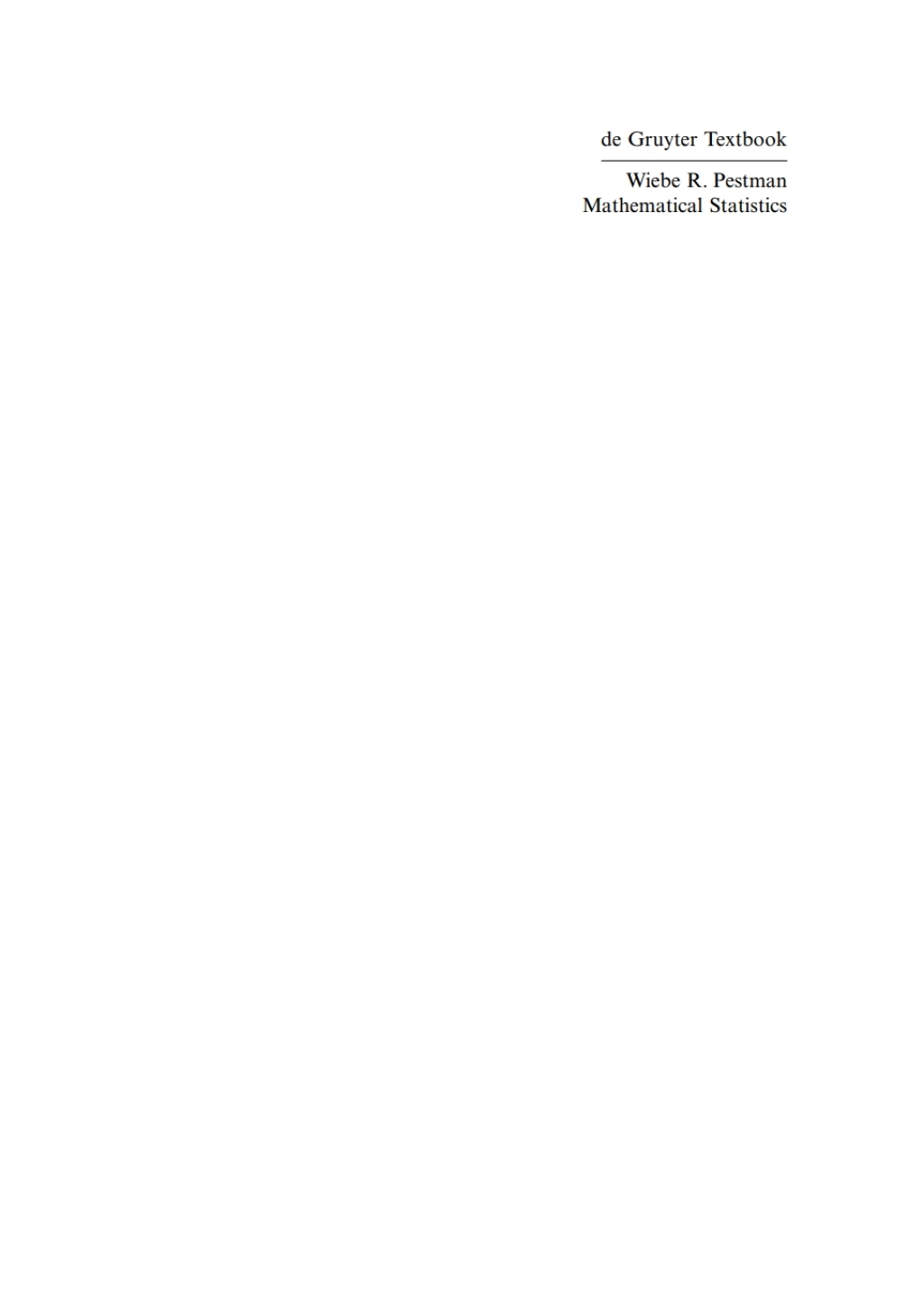 Mathematical Statistics 2nd Edition