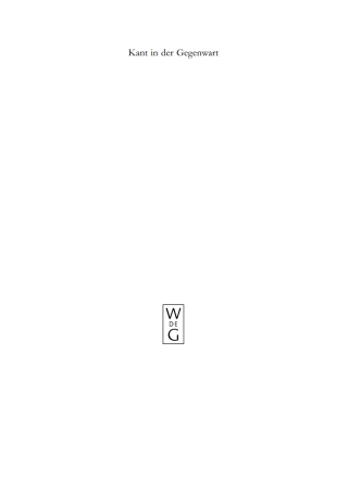 Omslagafbeelding: Kant in der Gegenwart 1st edition 9783110175295