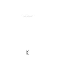 Omslagafbeelding: Was ist der Mensch? 1st edition 9783110202625