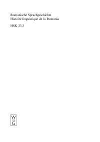 Omslagafbeelding: Romanische Sprachgeschichte / Histoire linguistique de la Romania. 3. Teilband 1st edition 9783110171518