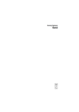 Imagen de portada: Kunst 1st edition 9783110204629