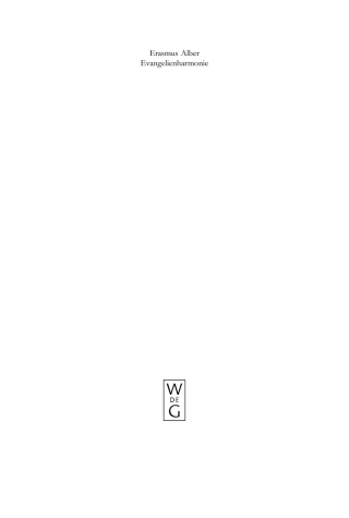 表紙画像: Evangelienharmonie 1st edition 9783110209105