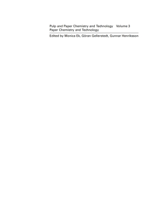 Titelbild: Paper Chemistry and Technology 1st edition 9783110213430