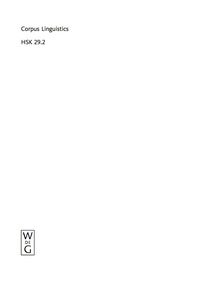 Omslagafbeelding: Corpus Linguistics. Volume 2 1st edition 9783110207330