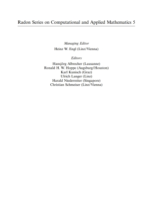 Titelbild: Robust Algebraic Multilevel Methods and Algorithms 1st edition 9783110193657