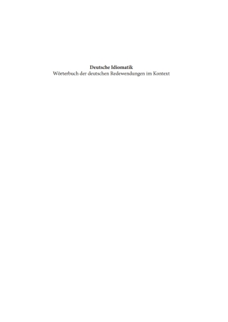 Cover image: Deutsche Idiomatik 2nd edition 9783110217889