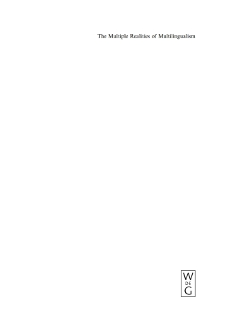 表紙画像: The Multiple Realities of Multilingualism 1st edition 9783110224474
