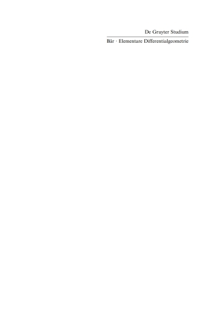 Cover image: Elementare Differentialgeometrie 2nd edition 9783110224580