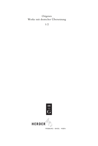 Cover image: Die Homilien zum Buch Genesis 1st edition 9783110204353