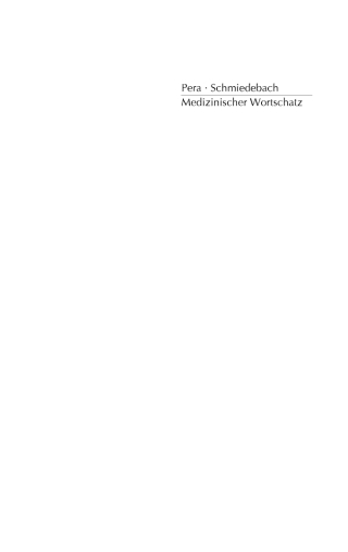 Cover image: Medizinischer Wortschatz 2nd edition 9783110226942