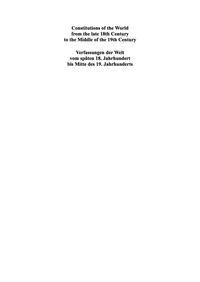Titelbild: Croatian, Slovenian and Czech Constitutional Documents 1818–1849 1st edition 9783598357022
