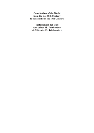Imagen de portada: Croatian, Slovenian and Czech Constitutional Documents 1818–1849 1st edition 9783598357022