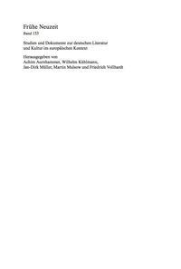 Cover image: Der Briefwechsel zwischen Johann Martin Miller und Johann Heinrich Voß 1st edition 9783110234169