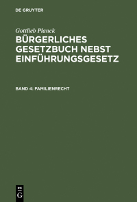 صورة الغلاف: Familienrecht 1st edition 9783110235890