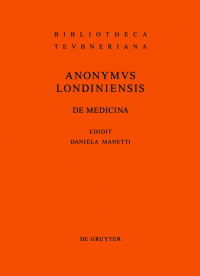 Imagen de portada: De medicina 1st edition 9783110218718