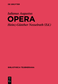 Cover image: Iuliani Augusti Opera 1st edition 9783110221220