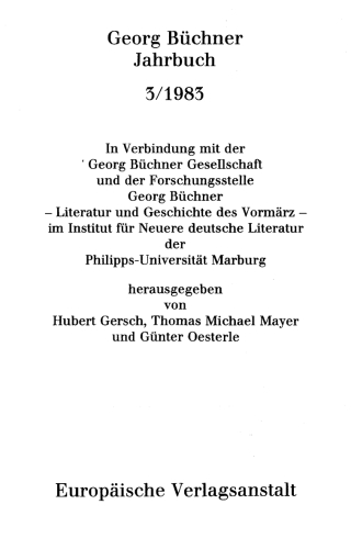 Cover image: 1983 1st edition 9783110242362