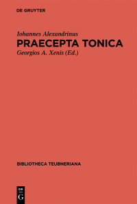 Omslagafbeelding: Praecepta Tonica 1st edition 9783110251562