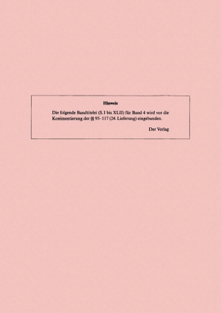 Cover image: Titeleien, Normänderungsverzeichnisse, Abkürzungsverzeichnisse, Sachregister Bände 4 und 6 4th edition 9783899493689