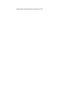 Titelbild: Verzeichnis der in den Supplikenregistern der Pönitentiarie Alexanders VI. vorkommenden Personen, Kirchen und Orte des Deutschen Reiches (1492-1503) 1st edition 9783110259568