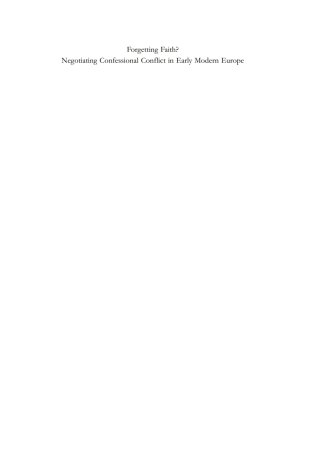 Cover image: Forgetting Faith? 1st edition 9783110267525