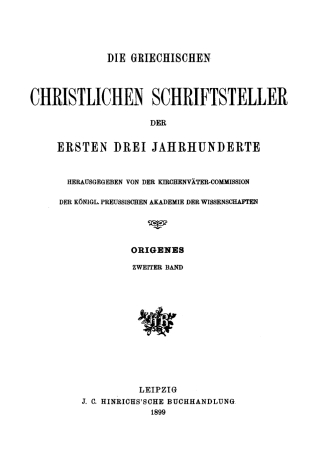 Cover image: Buch V–VIII gegen Celsus. Die Schrift vom Gebet 1st edition 9783110270983