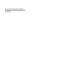 Titelbild: Nutzerbezogene Marktforschung für Bibliotheken 1st edition 9783110276237
