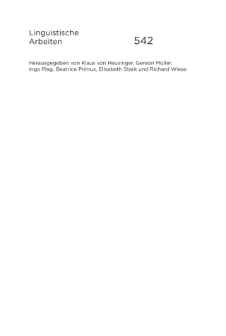 صورة الغلاف: (Nicht-)kanonische Nebensätze im Deutschen 1st edition 9783110276527