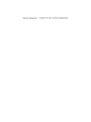 Cover image: Tapetum Concordiae 1st edition 9783110278873