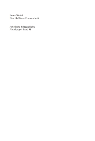 Cover image: Eine blaßblaue Frauenschrift 1st edition 9783110283174