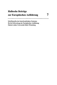 Imagen de portada: Skepsis, Providenz, Polyhistorie 1st edition 9783484810075