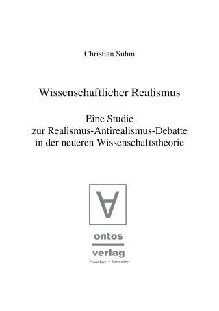 Imagen de portada: Wissenschaftlicher Realismus 1st edition 9783110322798