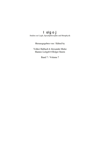Imagen de portada: Der Begriff der logischen Form in der Analytischen Philosophie 1st edition 9783110323849