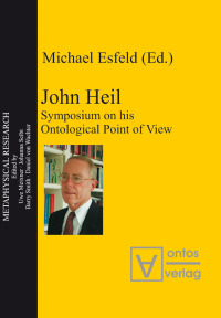 Cover image: John Heil 1st edition 9783110324457