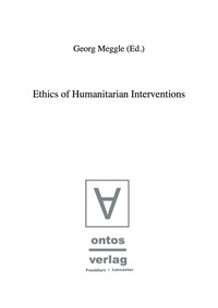 Imagen de portada: Ethics of Humanitarian Interventions 1st edition 9783110327403