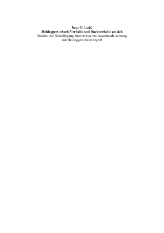 Imagen de portada: Heideggers »Sach-Verhalt« und Sachverhalte an sich 1st edition 9783110328738