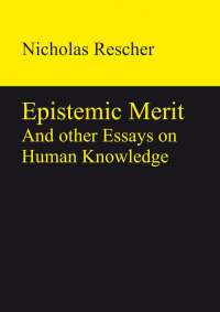 Imagen de portada: Epistemic Merit 1st edition 9783110328745