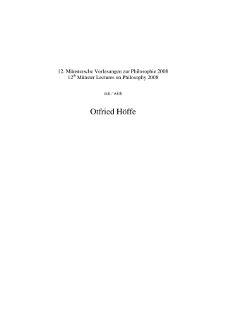 Cover image: Otfried Höffe 1st edition 9783110329339