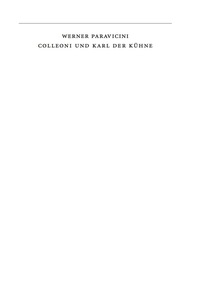 Imagen de portada: Colleoni und Karl der Kühne 1st edition 9783110341812