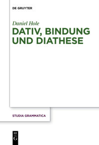 Cover image: Dativ, Bindung und Diathese 1st edition 9783110347609