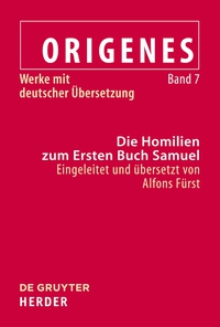 Imagen de portada: Die Homilien zum Ersten Buch Samuel 1st edition 9783110300888