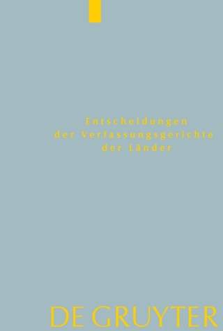 Cover image: Baden-Württemberg, Berlin, Brandenburg, Bremen, Hamburg, Hessen, Mecklenburg-Vorpommern, Niedersachsen, Saarland, Sachsen, Sachsen-Anhalt, Schleswig-Holstein, Thüringen 1st edition 9783110334951