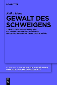 Imagen de portada: Gewalt des Schweigens 1st edition 9783110331271