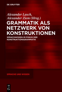 Cover image: Grammatik als Netzwerk von Konstruktionen 1st edition 9783110352092
