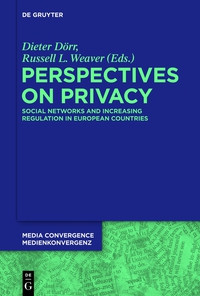 表紙画像: Perspectives on Privacy 1st edition 9783110338171