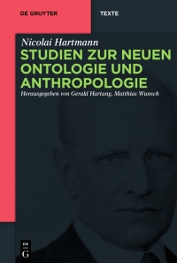 Cover image: Studien zur Neuen Ontologie und Anthropologie 1st edition 9783110291193